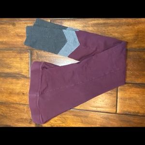 Maroon leggings